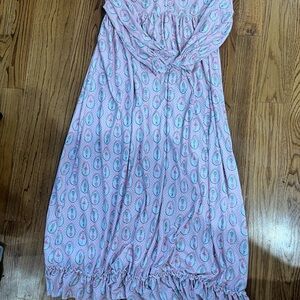 Shrimp and Grits Kids Pink  Christmas Nutcracker Long Nightgown Size XXL 11-12